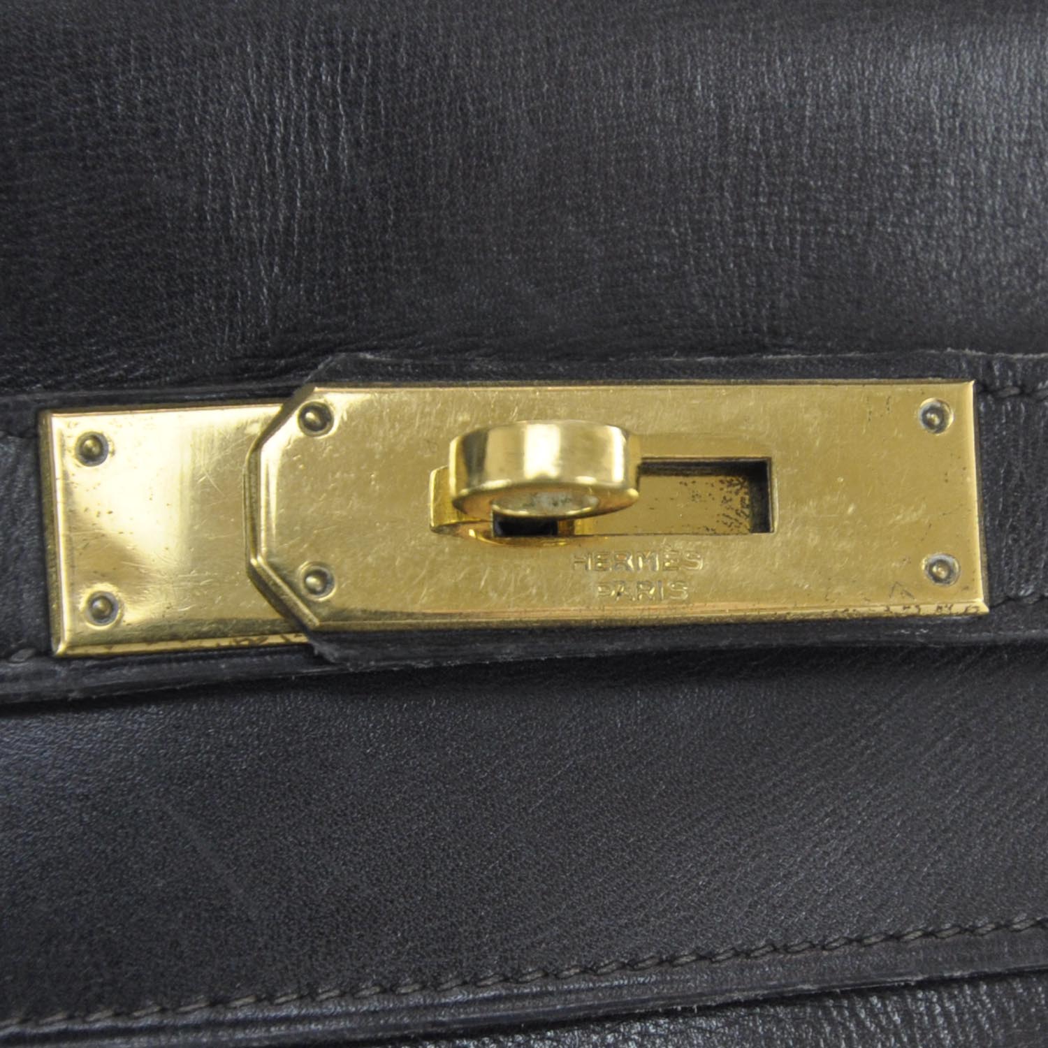 Hermes Box Kelly 35 Black 7 of 10