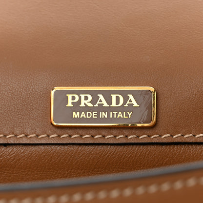 Prada City Calf Pionniere Saddle Bag Cannella White 6 of 11