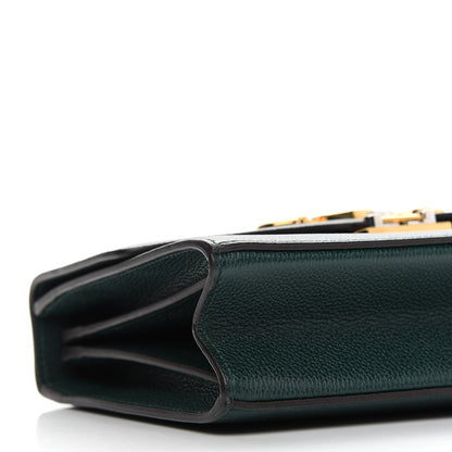 Gucci Grainy Calfskin Small Zumi Shoulder Bag Vintage Green 8 of 9