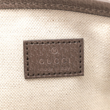 Gucci GG Supreme Monogram Textured Calfskin Small Ophidia Shoulder Tote Bag Beige Ebony New Acero 6 of 11