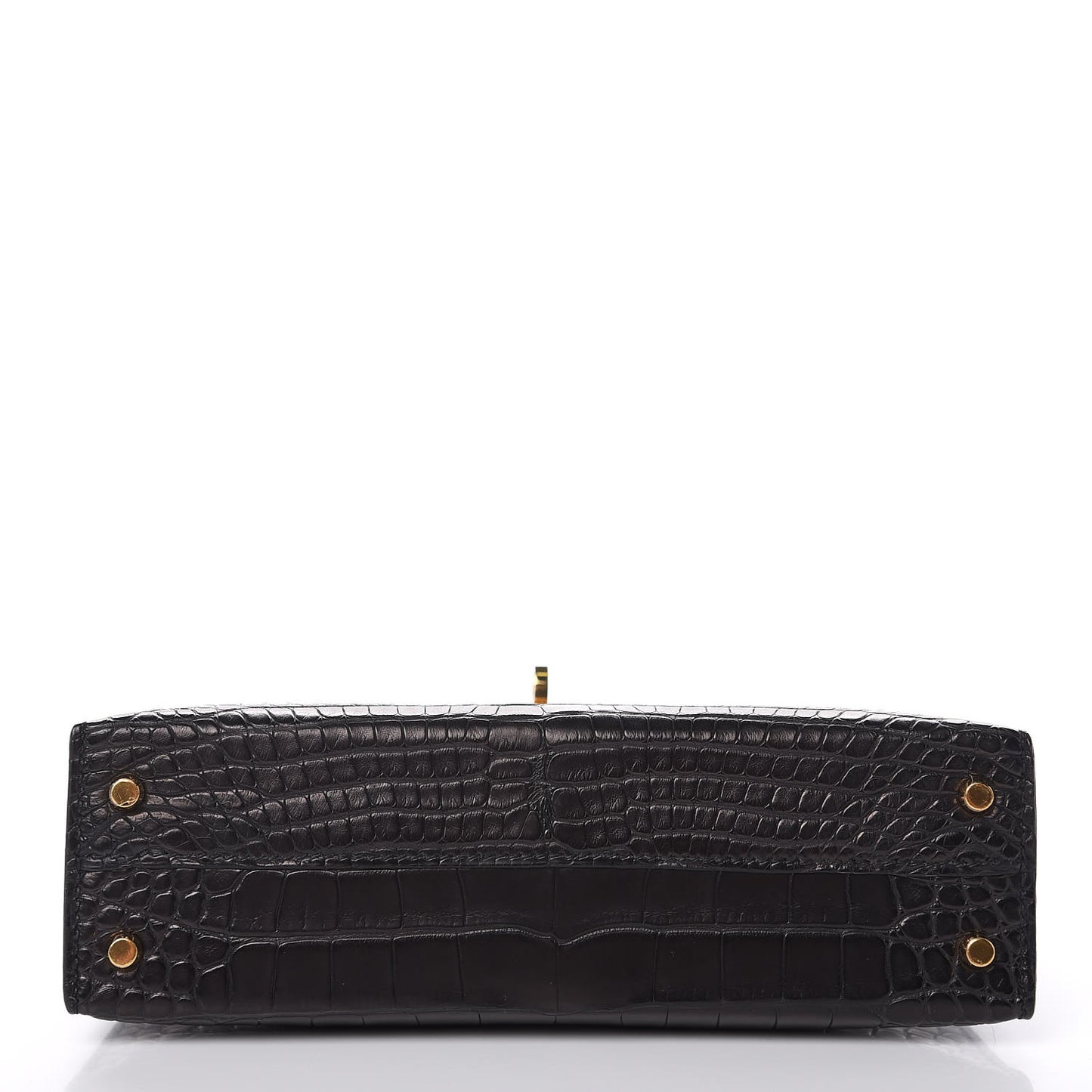 Matte Alligator Mini Kelly Sellier 20 Black
