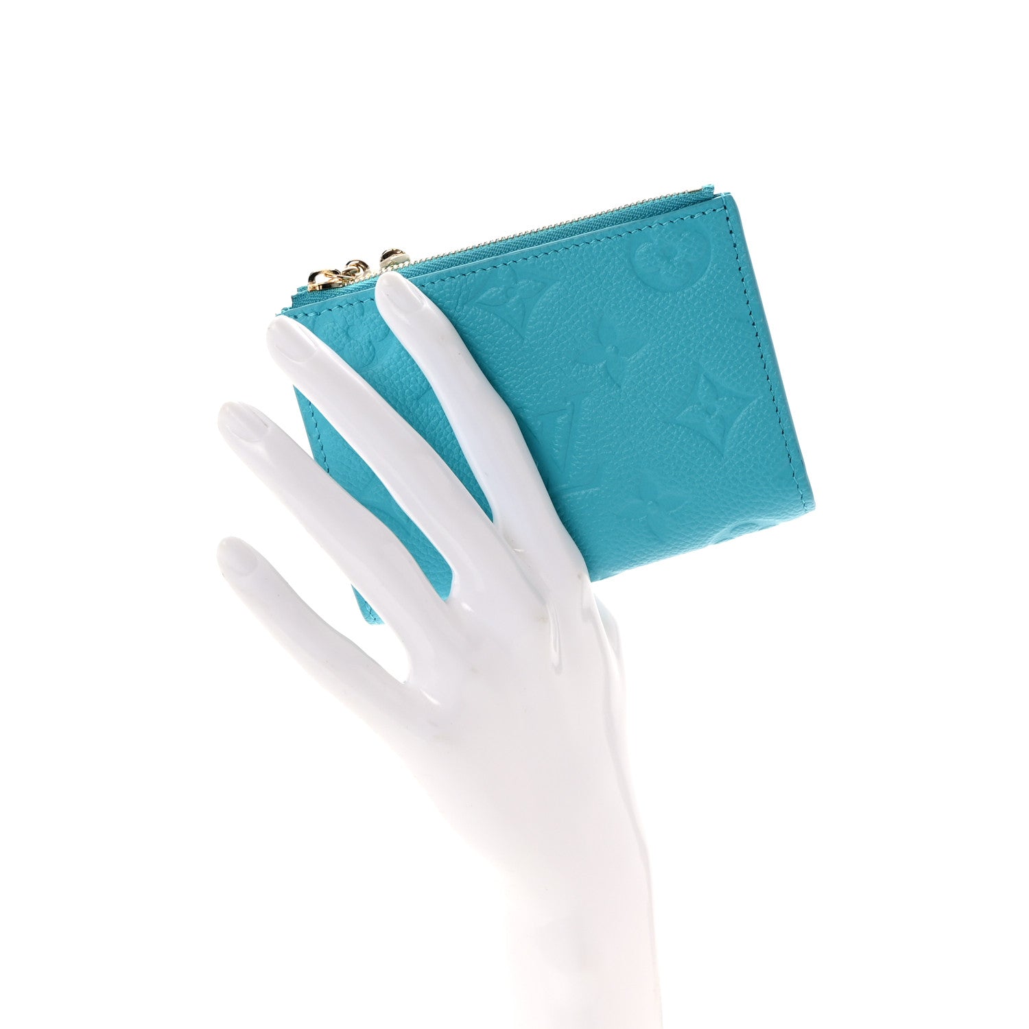 最終值下 Louis Vuitton 正規品 カシミヤ100 Blue 巾 Louis Vuitton X TM Empreinte Monogram Lisa Wallet Kabira Blue