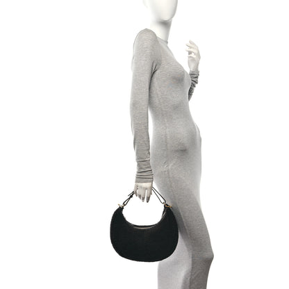 Fendi Sheep Fur Vitello Grace Small Fendigraphy Hobo Midnight 2 of 14