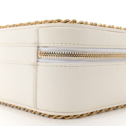 Chanel Goatskin Quilted Medium CC Filigree Vanity Case White 10 of 15