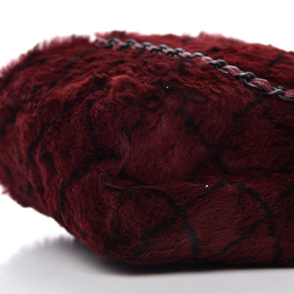 Chanel Lapin Fur Quilt Pattern Tote Red 6 of 11