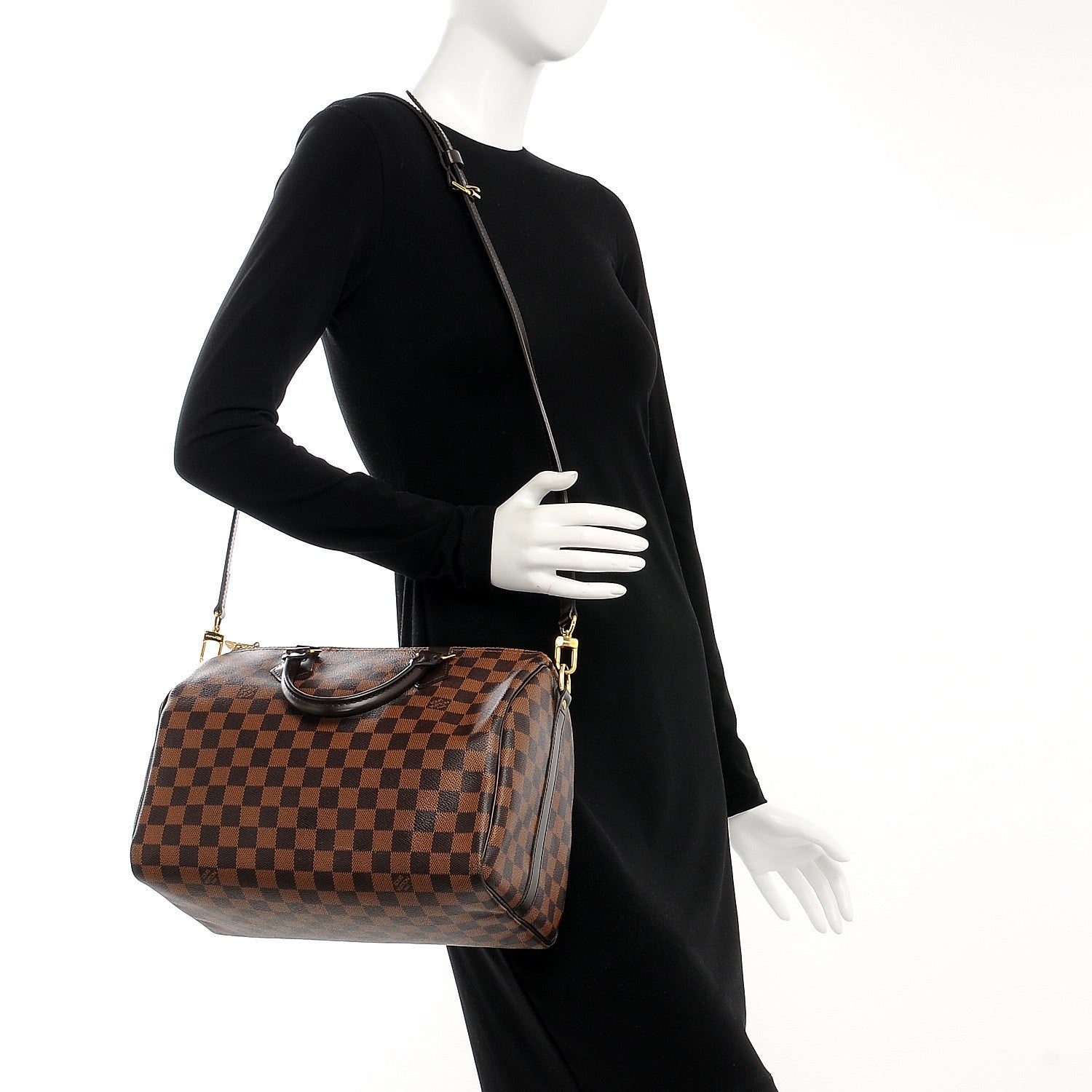 Louis Vuitton Damier Ebene Speedy Bandouliere 30 2 of 8