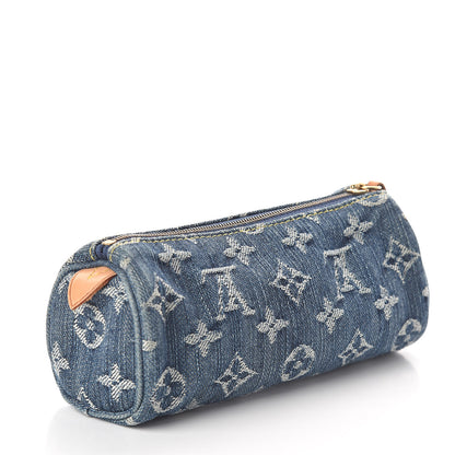 Louis Vuitton Denim Speedy GM Pochette Case 3 of 6