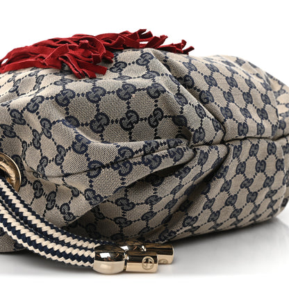Gucci Monogram Acapulco Medium Hobo Navy 9 of 10
