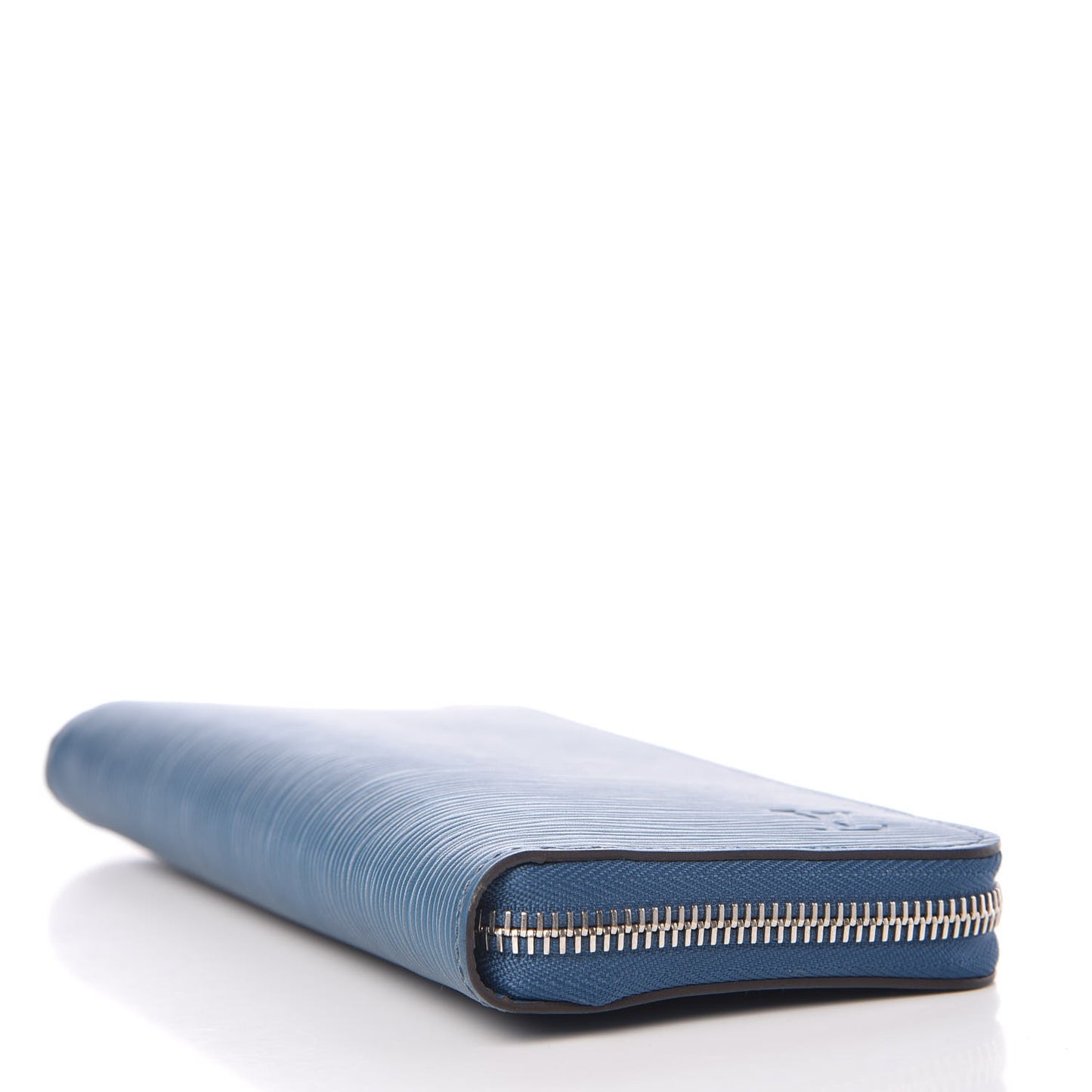 Epi Zippy Vertical Wallet Blue Celeste