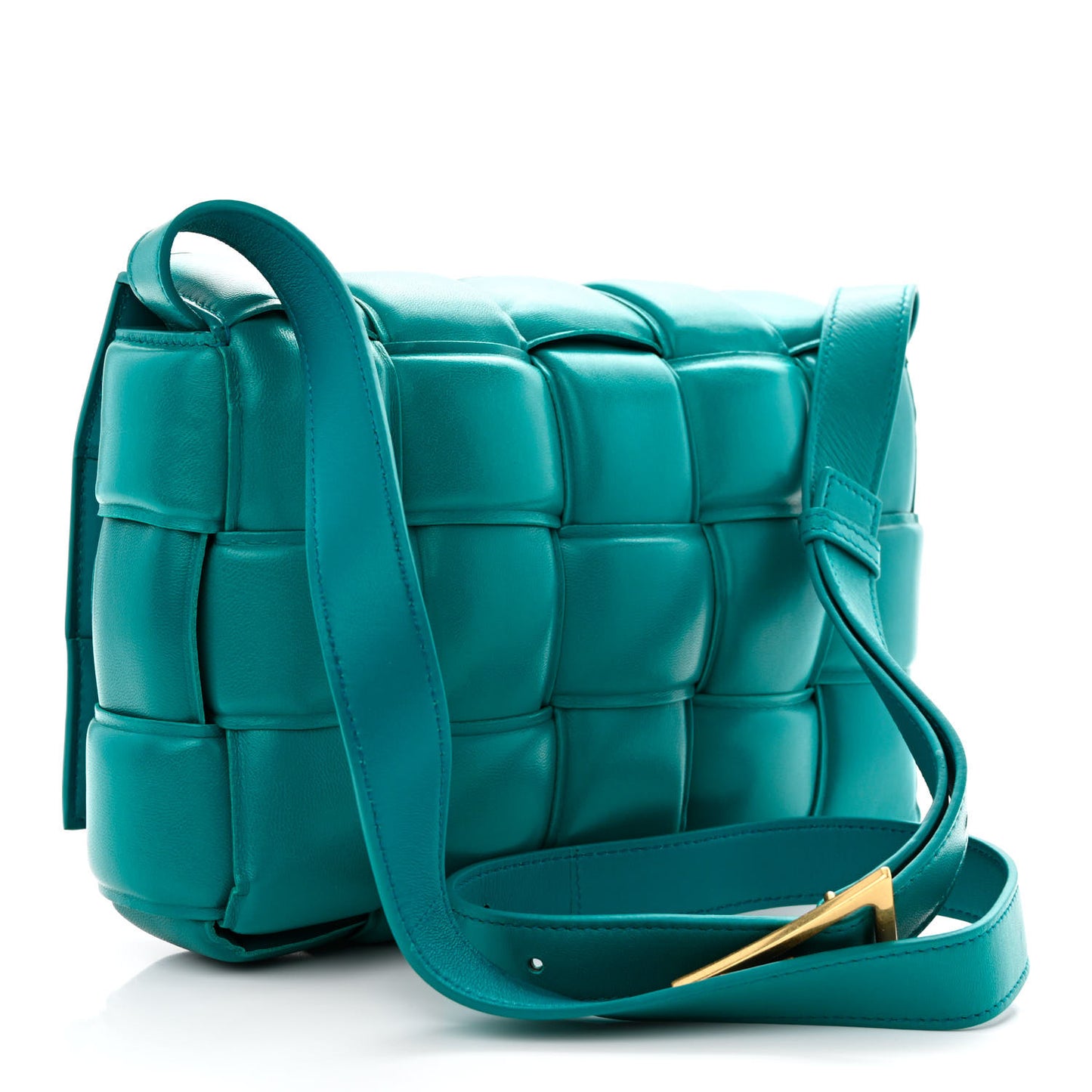 Nappa Maxi Intreccio Padded Cassette Crossbody Bag Blaster