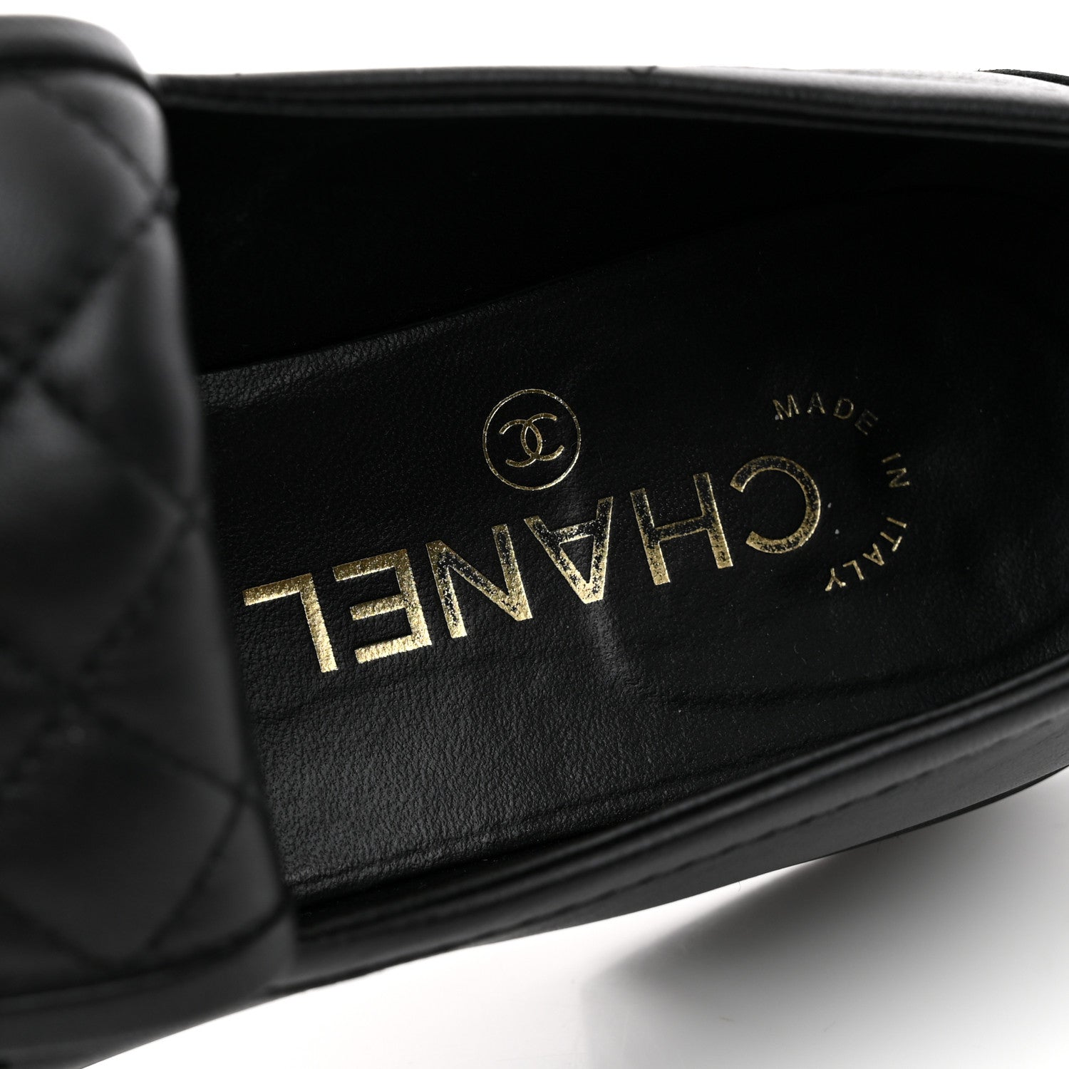Chanel Lambskin Quilted CC Turnlock Loafers 37.5 Black 37.5 Black 8 of 12
