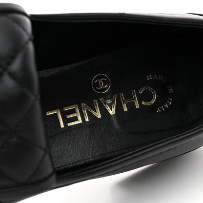 Chanel Lambskin Quilted CC Turnlock Loafers 37.5 Black 37.5 Black 8 of 12