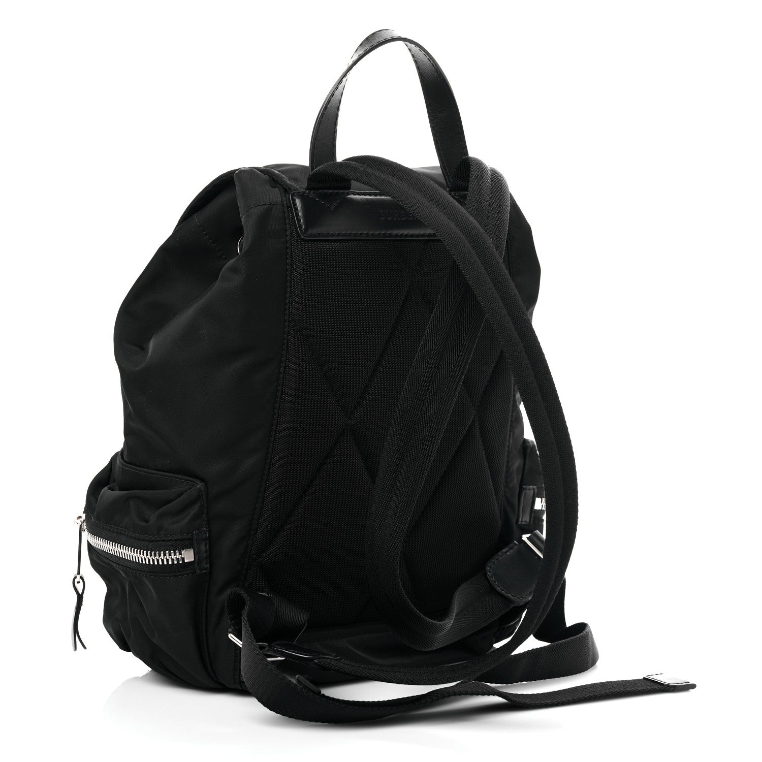 Burberry Nylon Logo Print Medium Rucksack Backpack Black 2 of 8