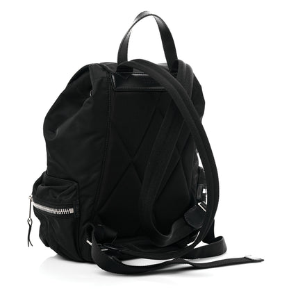 Burberry Nylon Logo Print Medium Rucksack Backpack Black 2 of 8
