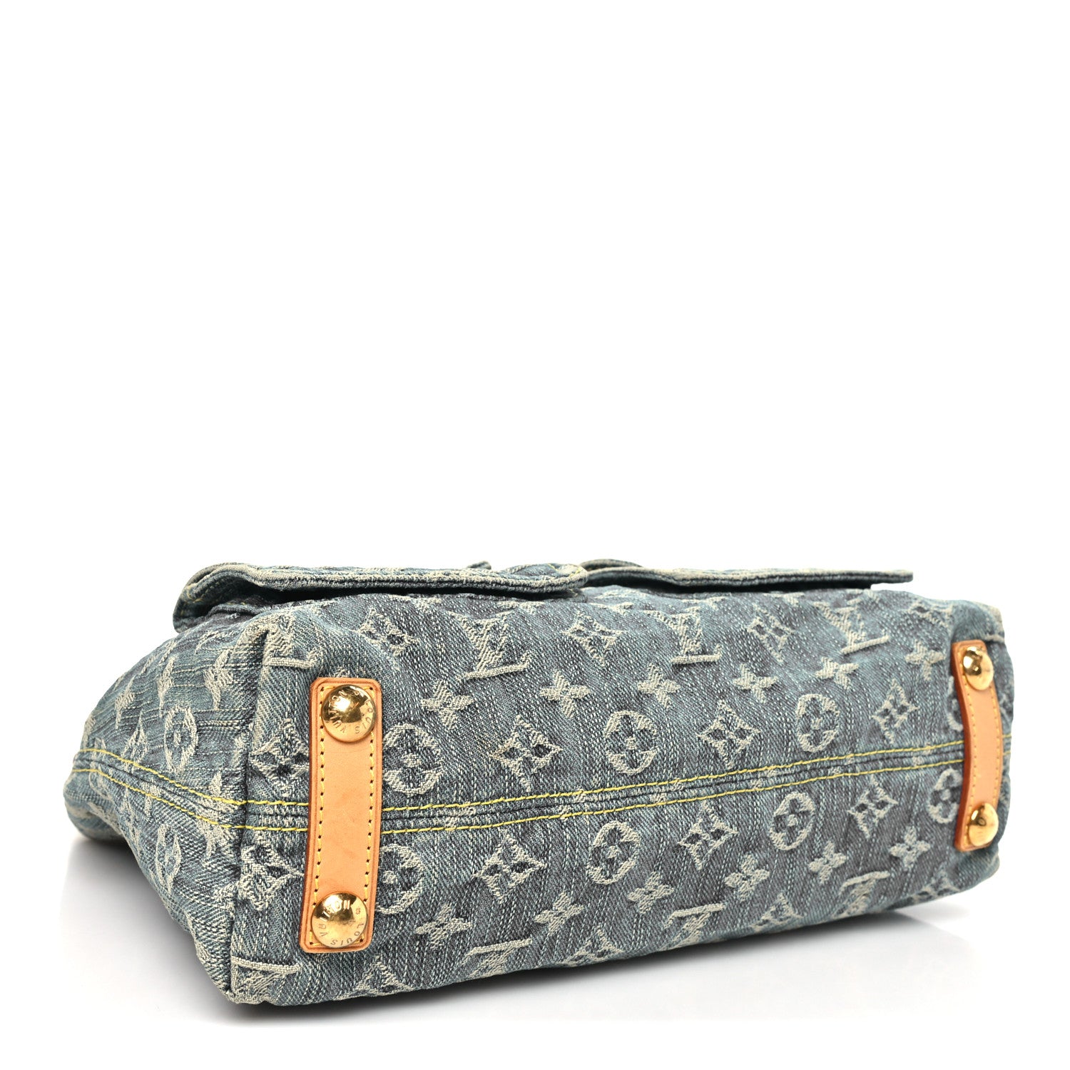 Louis Vuitton Monogram Denim Baggy PM Blue 3 of 9