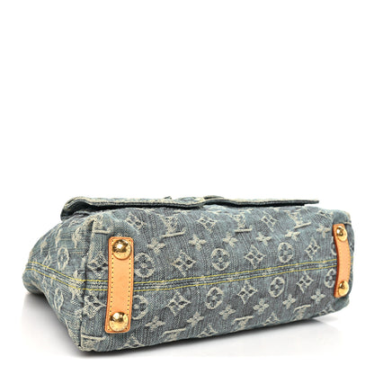 Louis Vuitton Monogram Denim Baggy PM Blue 3 of 9
