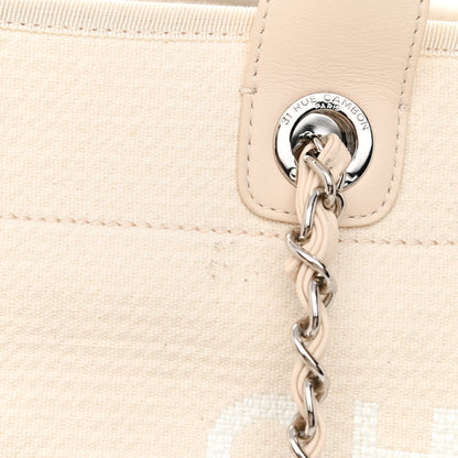 Chanel Mixed Fibers Medium Deauville Tote White 13 of 14