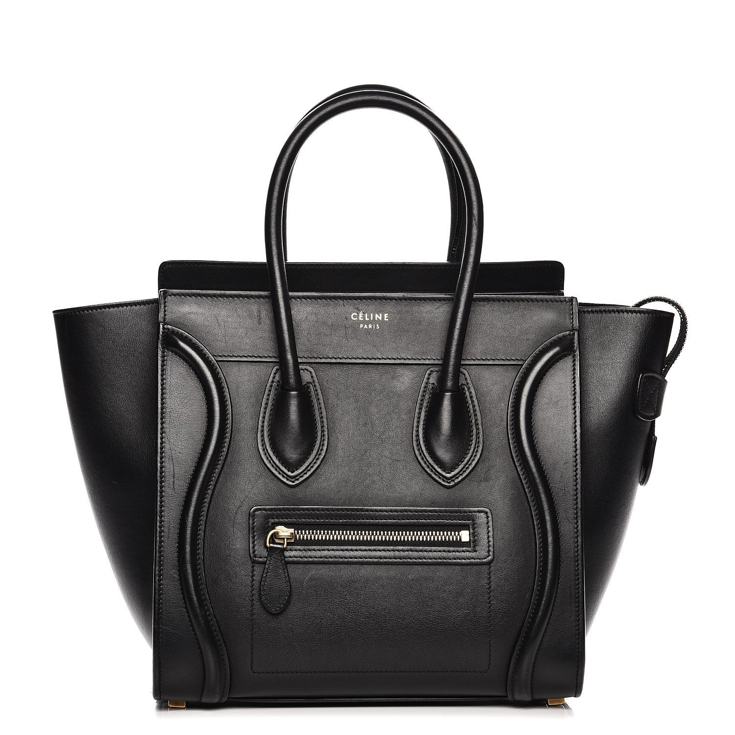 Celine Smooth Calfskin Micro Luggage Black 1 of 16