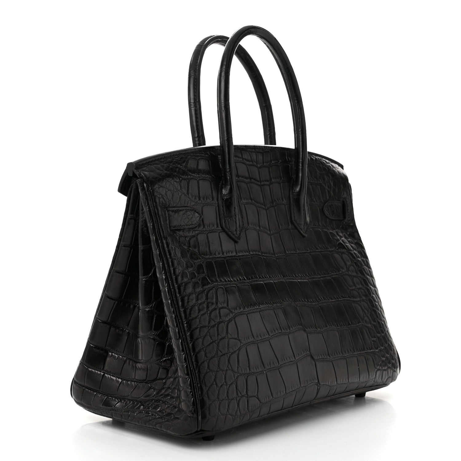 Hermes Matte Alligator Birkin 30 So Black 1660483 – FASHIONPHILE