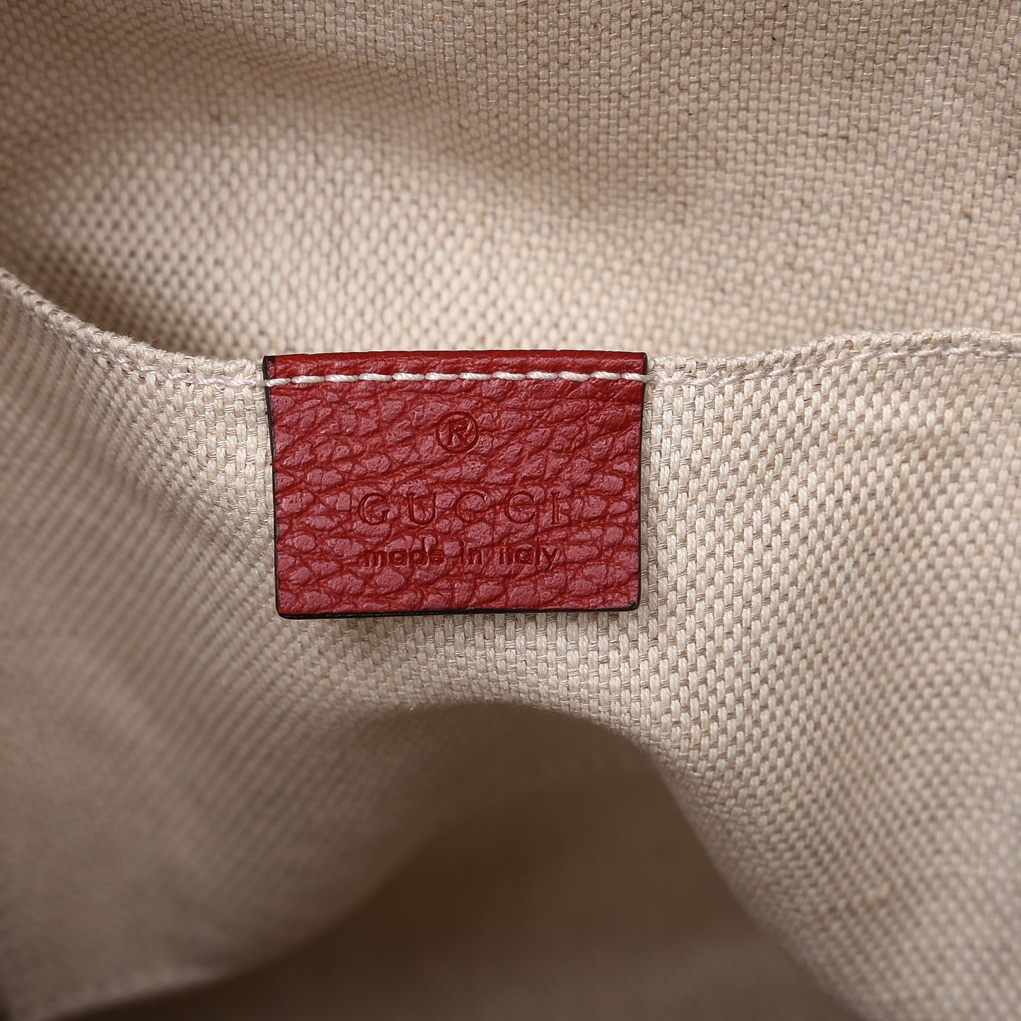Pebbled Calfskin Bi-Color Soho Chain Backpack Red Navy