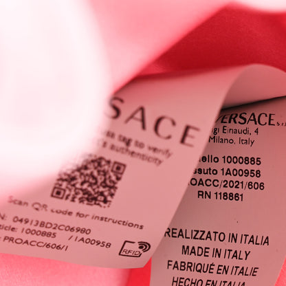 Versace Satin Medusa Drawstring Bucket Bag Pink 7 of 11