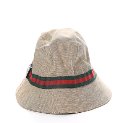 Gucci Nylon Web Bucket Hat S Beige 4 of 7