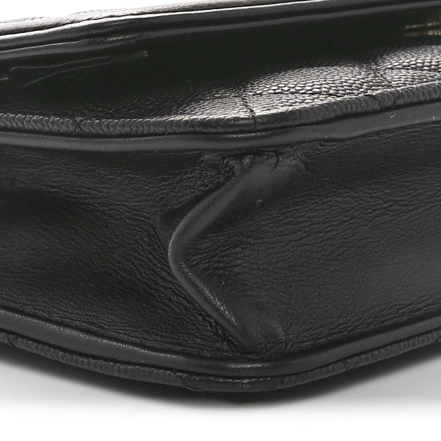 Chanel Caviar Quilted CC Filigree Wallet On Chain WOC Black 10 of 11