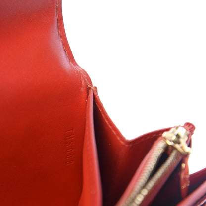 Louis Vuitton Vernis Sarah Wallet Orange Sunset 11 of 12