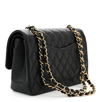 Chanel Caviar Quilted Medium Double Flap Black 3 of 11