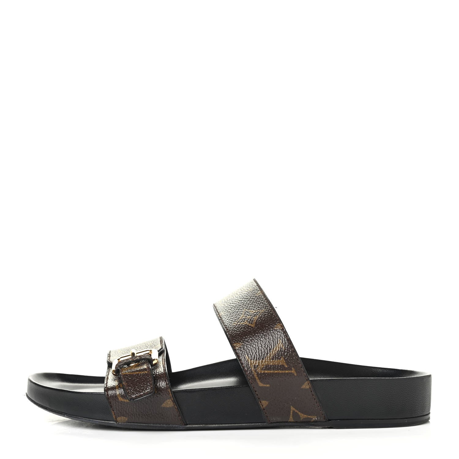 Louis Vuitton Monogram Bom Dia Mule Sandals 40 Black 1 of 4