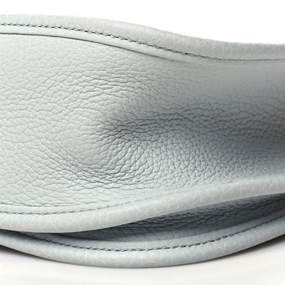 Hermes Taurillon Clemence Evelyne III PM Bleu Pale 10 of 10