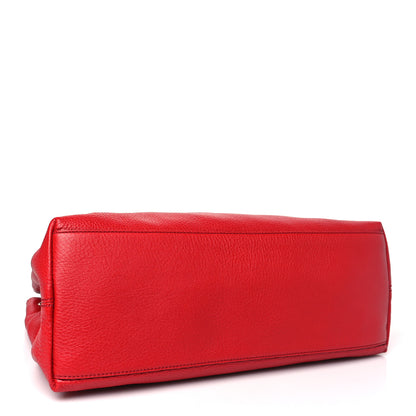 Gucci Pebbled Calfskin Medium Soho Chain Shoulder Bag Tabasco Red 4 of 10