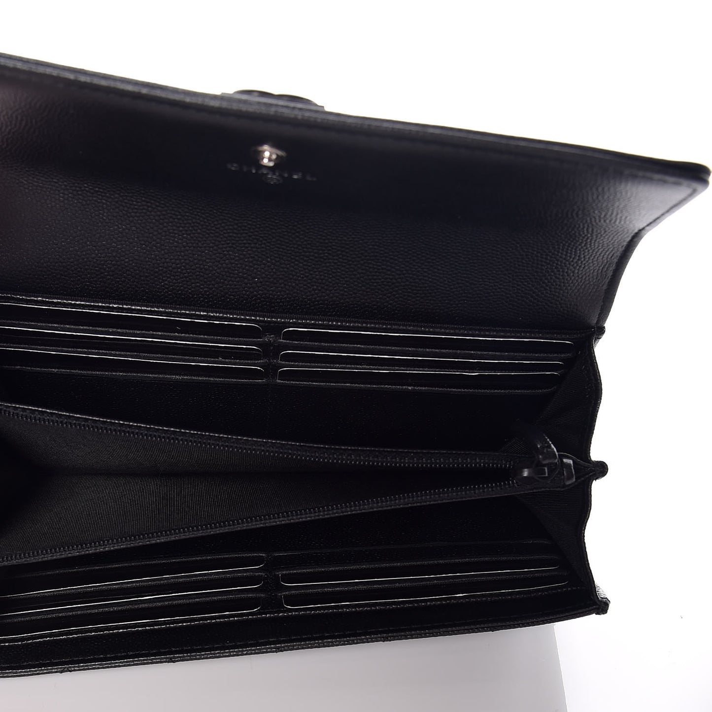 Caviar Quilted Boy Flap Wallet So Black