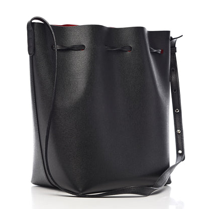 Mansur Gavriel Saffiano Bucket Bag Black Flamma 3 of 12
