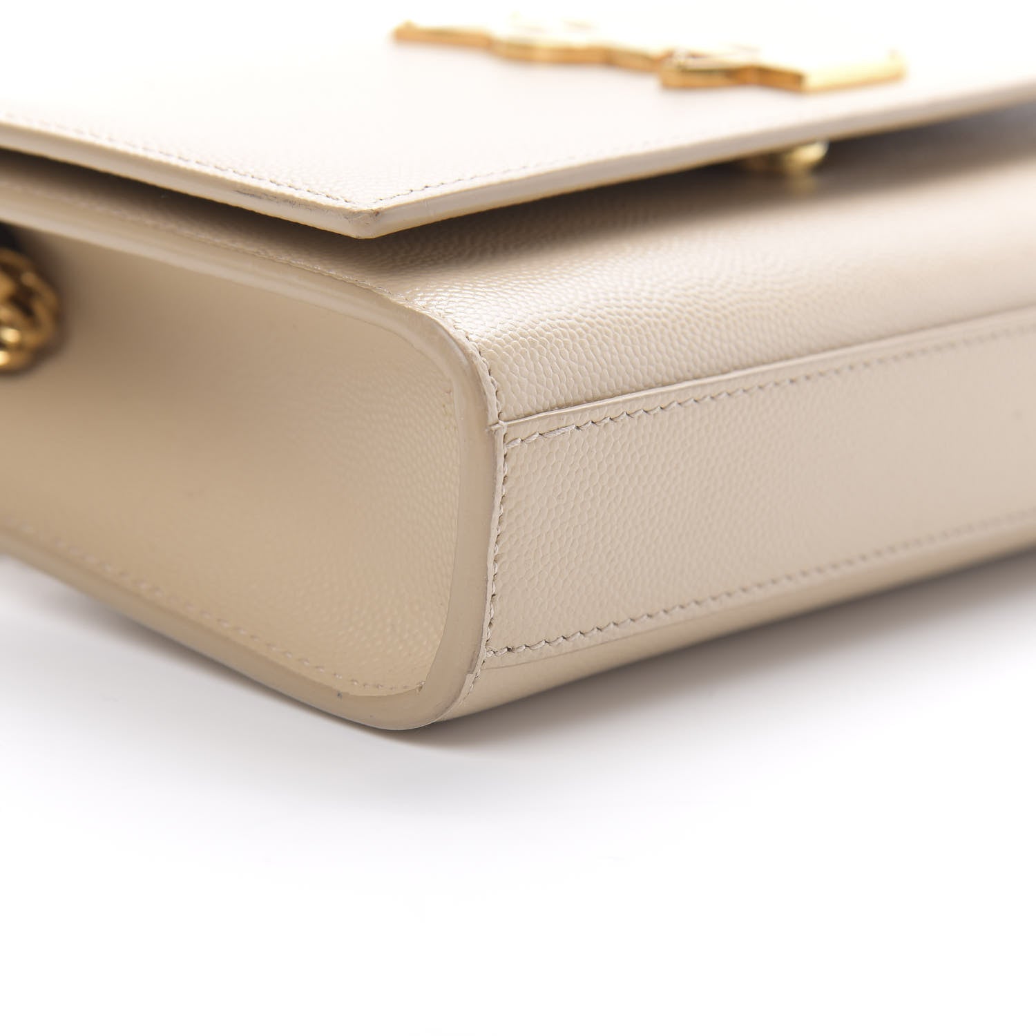 Saint Laurent Grain De Poudre Small Monogram Kate Satchel Nude Powder 9 of 14