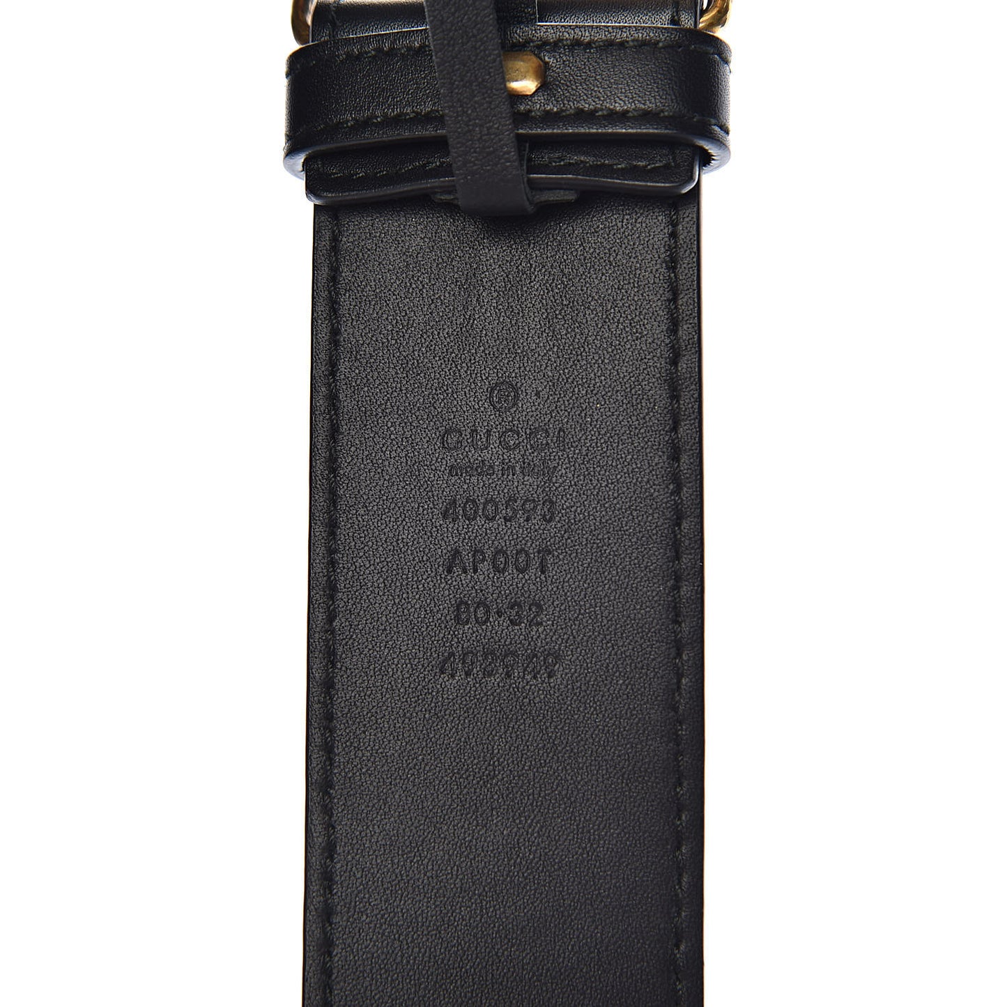Calfskin Double G 40mm Belt 80 32 Black