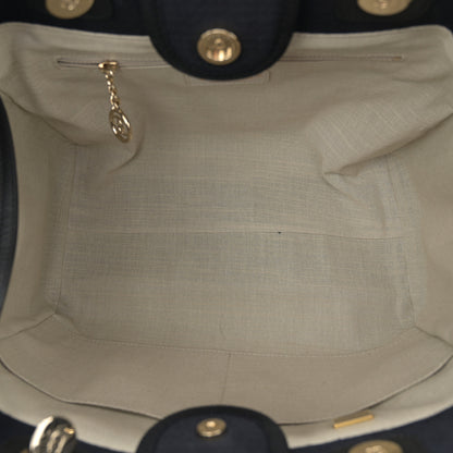 Chanel Mixed Fibers Small Deauville Tote Black 5 of 10