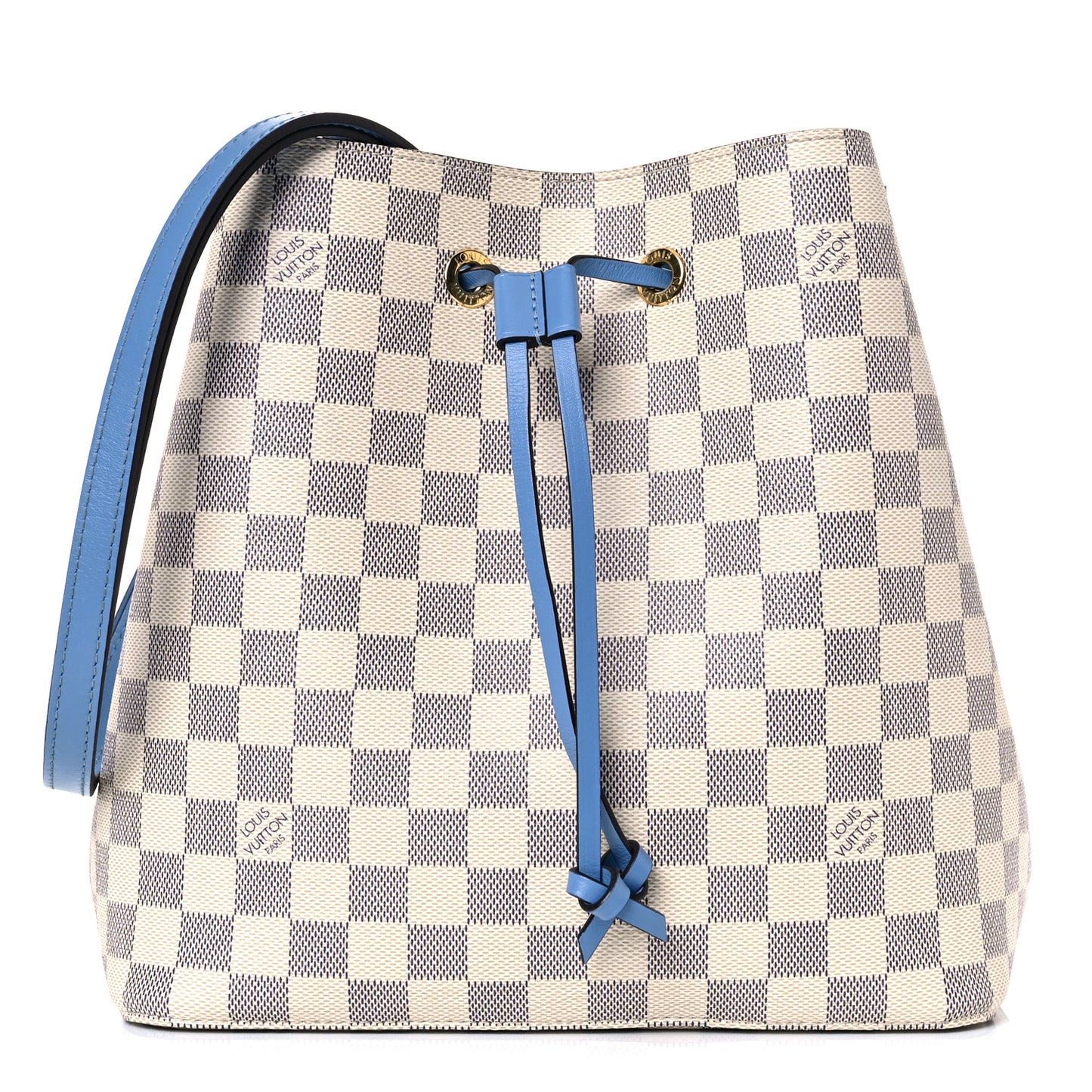 Damier Azur Neonoe MM Bleuet