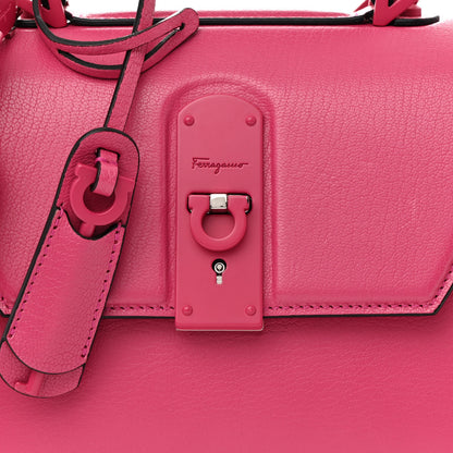 Salvatore Ferragamo Calfskin The Piccolo Boxyz Top Handle Bag Pink 8 of 21