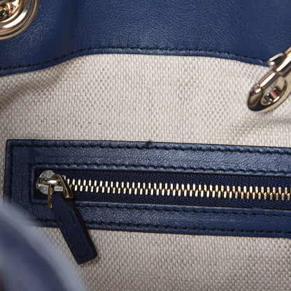 Gucci Patent Medium Soho Chain Shoulder Bag Uniform Blue 8 of 16