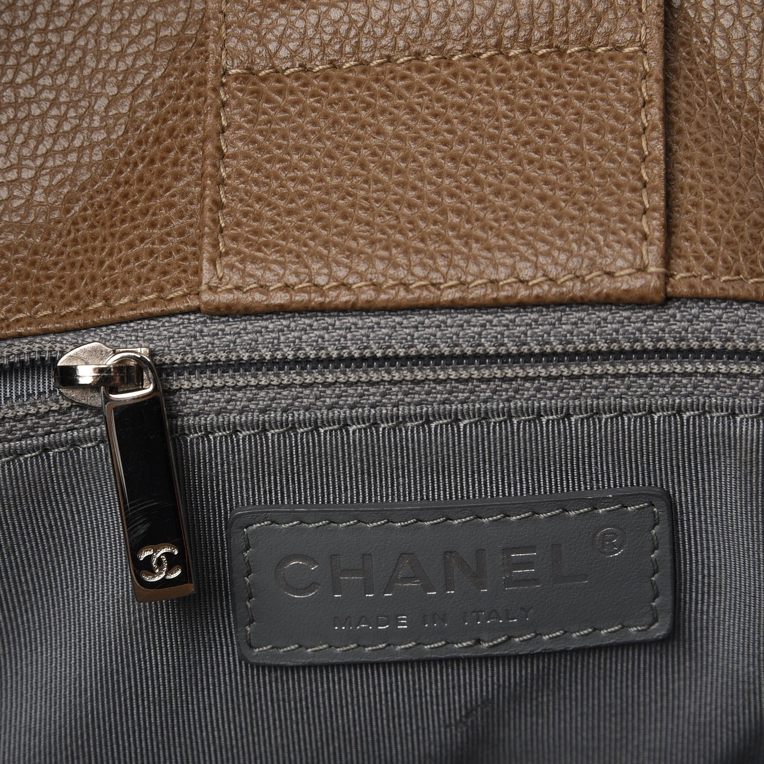 Chanel Calfskin Cerf Executive Shopper Tote Beige 8 of 9