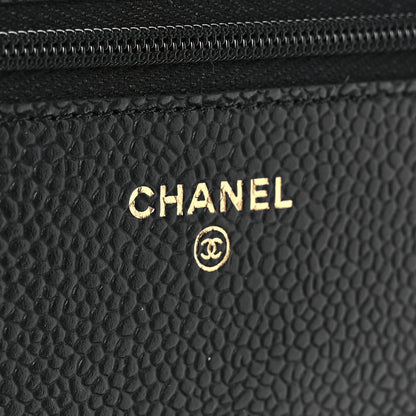 Chanel Caviar Quilted Wallet On Chain WOC Black 7 of 14