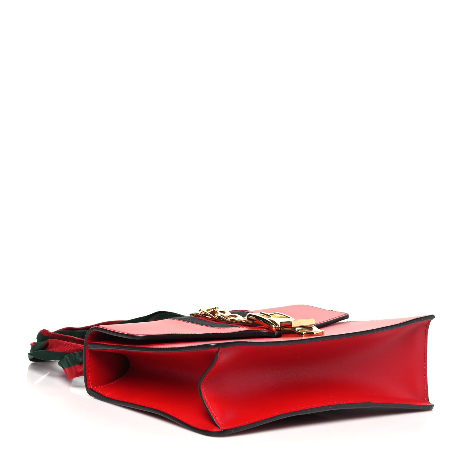 Gucci Calfskin Small Sylvie Shoulder Bag Hibiscus Red 4 of 10
