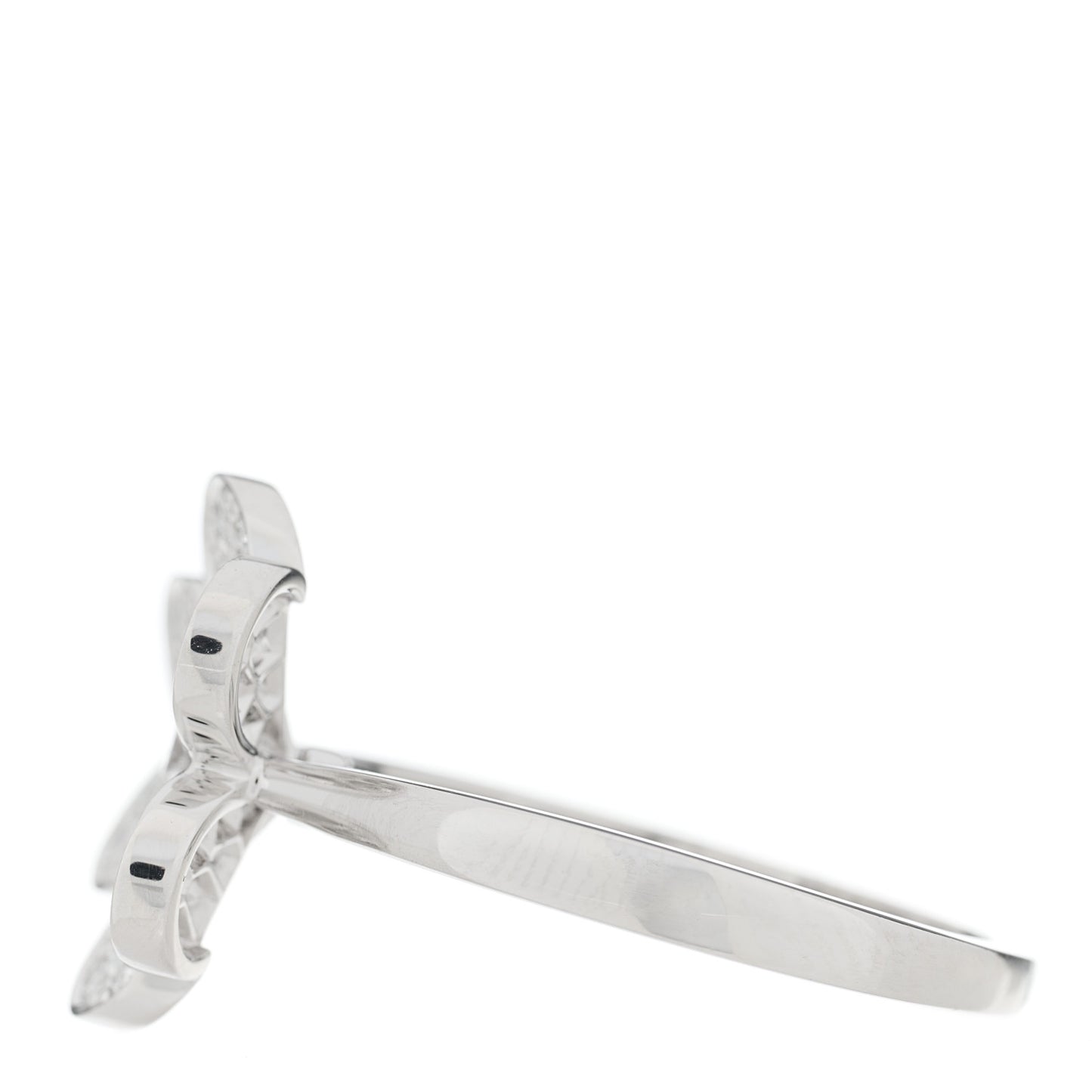 18K White Gold Diamond Small Frivole Ring 57 8