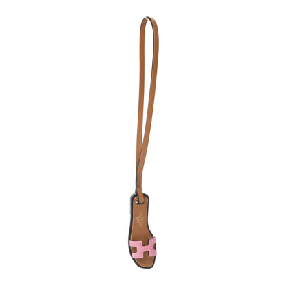 Hermes Epsom Butler Calfskin Hunter Oran Nano Bag Charm Rose Confetti Sable 1 of 3