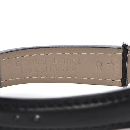 Tiffany Sterling Silver Calfskin 29mm Atlas Quartz Watch Black 5 of 13