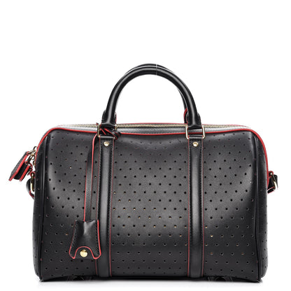 Louis Vuitton Veau Soie Calfskin Perforated SC Bag PM Black 1 of 7
