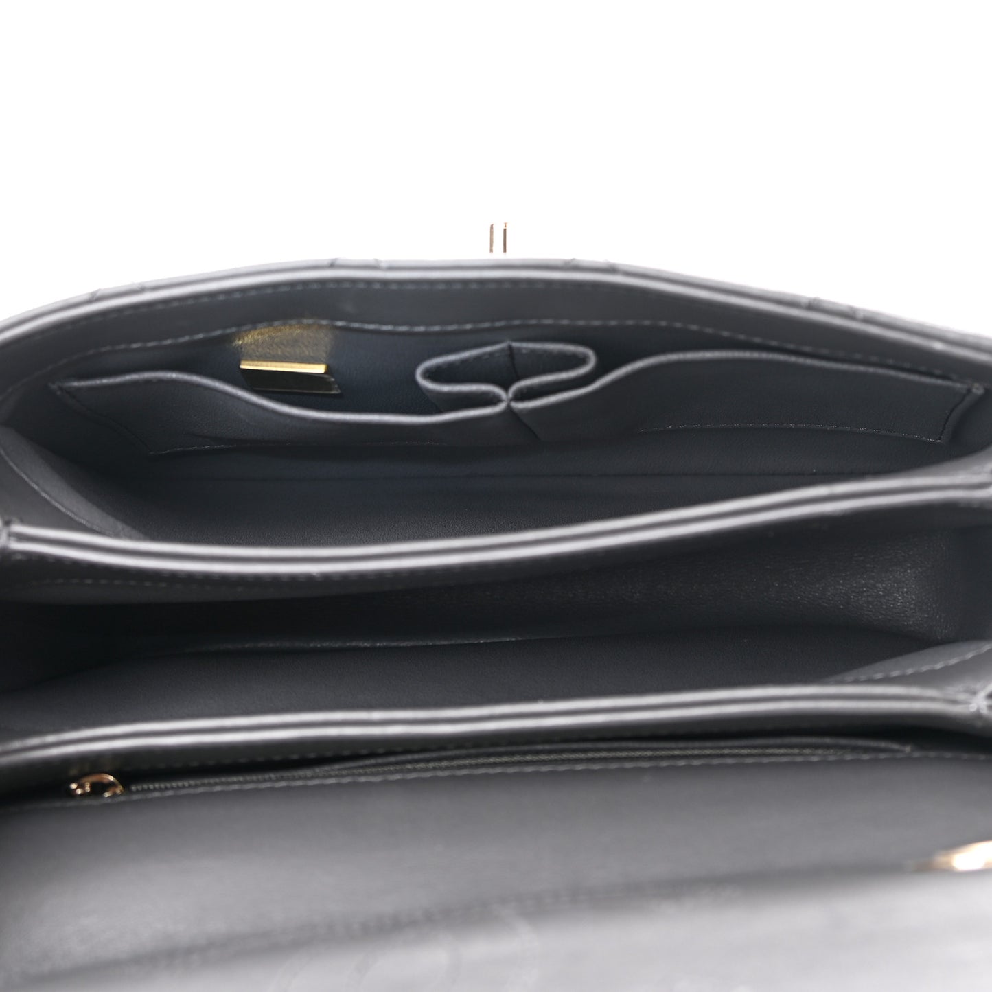 Lambskin Quilted Small Trendy CC Dual Handle Flap Bag Dark Grey
