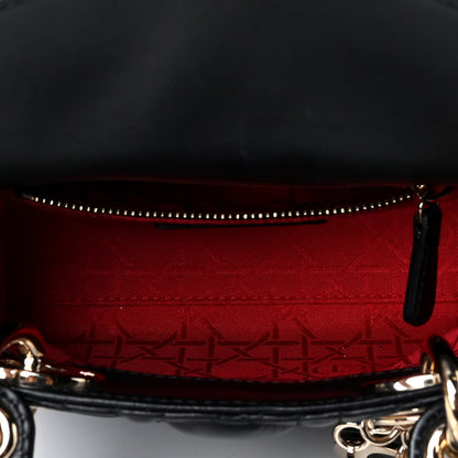 Christian Dior Lambskin Cannage Mini Lady Dior Black 4 of 5