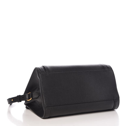 Alexander McQueen Pebbled Calfskin Padlock Pocket Tote Black 5 of 10